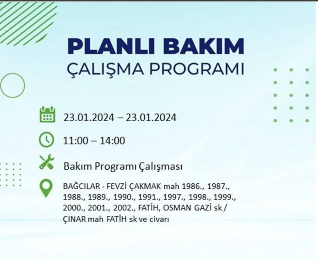 İstanbul karanlığa gömülecek! 22 ilçede saatlerce elektrik gelmeyecek! Hangi ilçelerde elektrik kesintisi var? 13